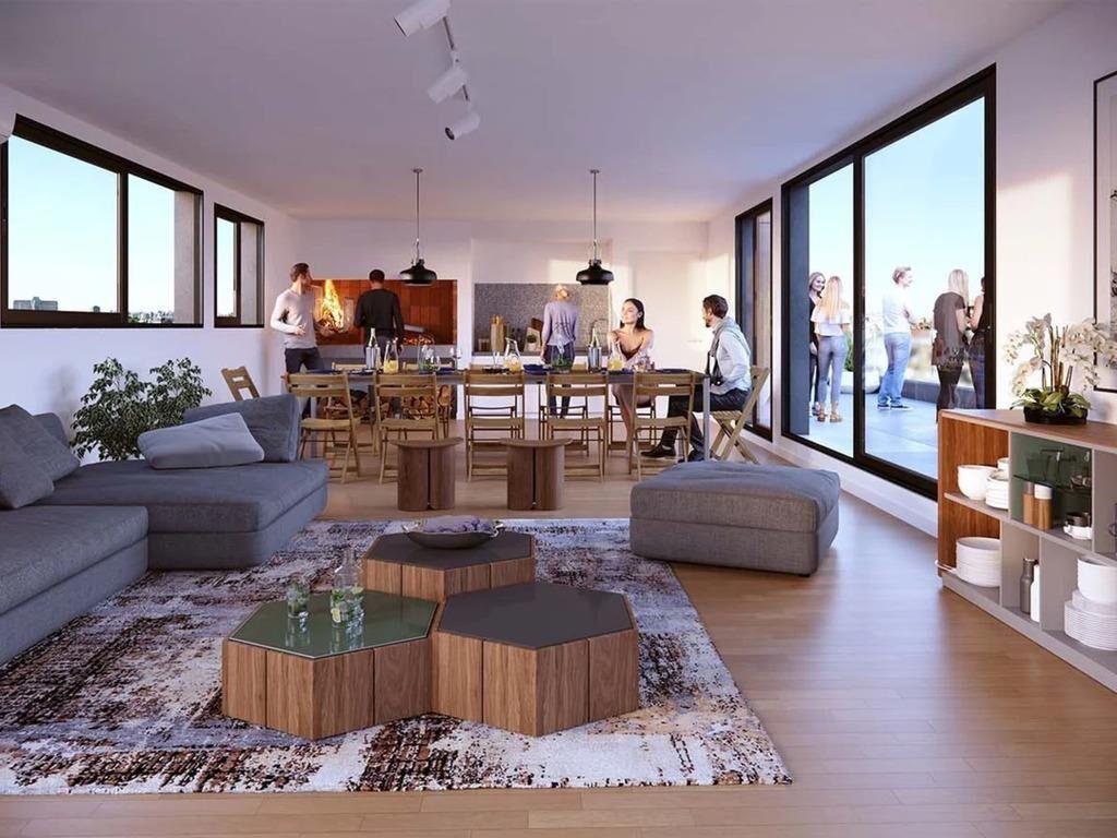 Venta de apartamento de 1 dormitorio al frente con terraza,
