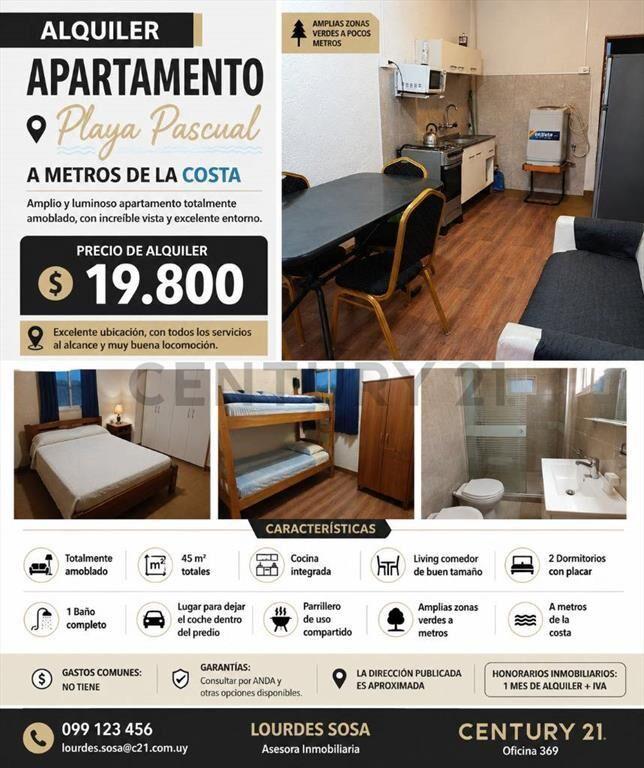 Alquiler/Paya Pascual/Amoblado en su Totalidad/2 dormitor...