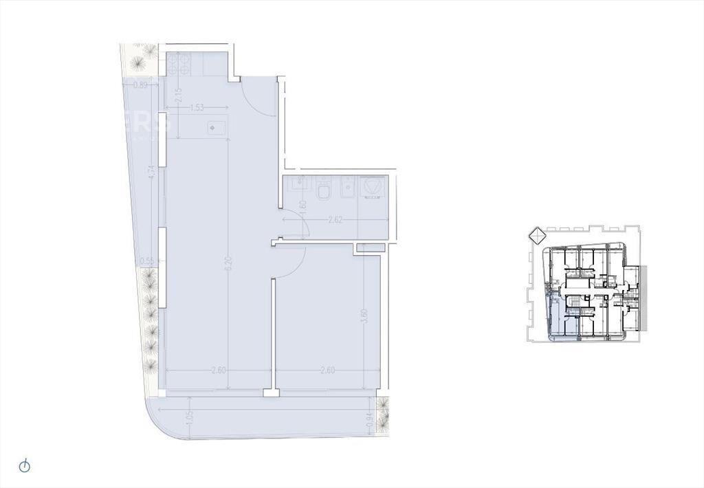 Apartamento de un dormitorio en venta en Palermo -906