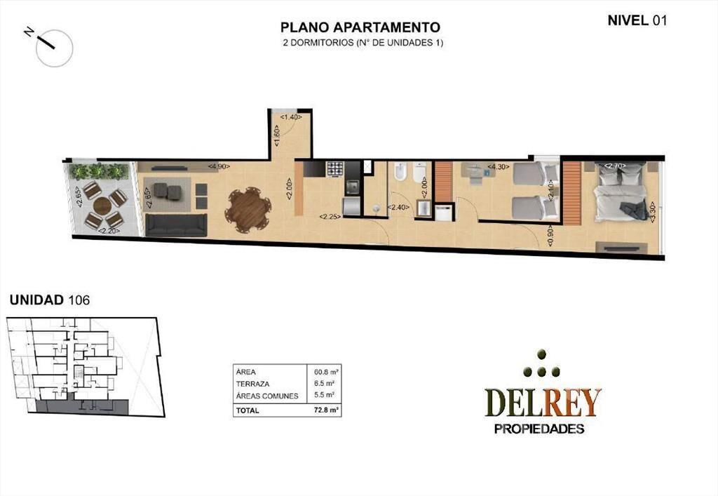 Venta Apartamento - Tres Cruces DELREY PROPIEDADES