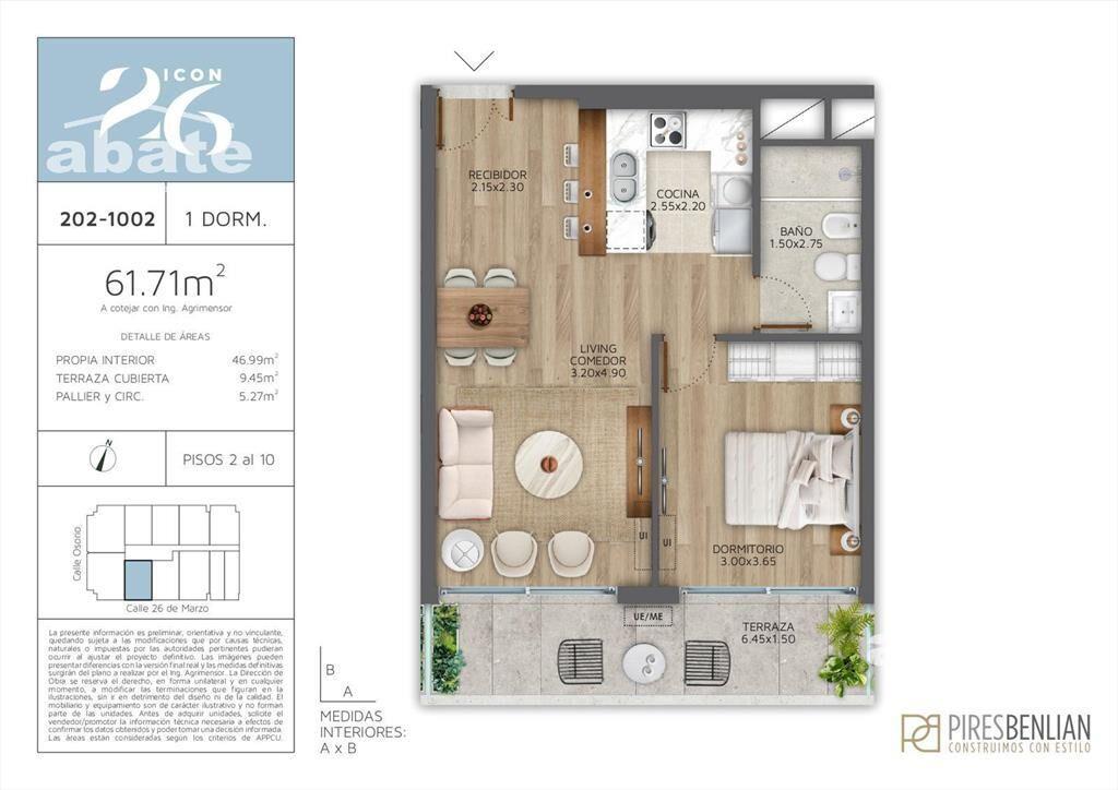 Venta apartamento 1 Dormitorio en Pocitos - Icon 26