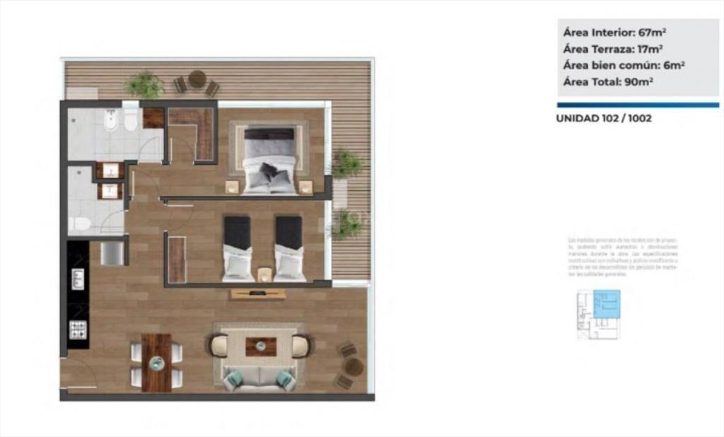 VENTA APARTAMENTO 2 DORMITORIOS EN OBRA PUNTA CARRETAS