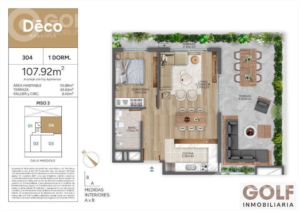 Venta Apartamento 1 dormitorio con gran Terraza - Punta Car