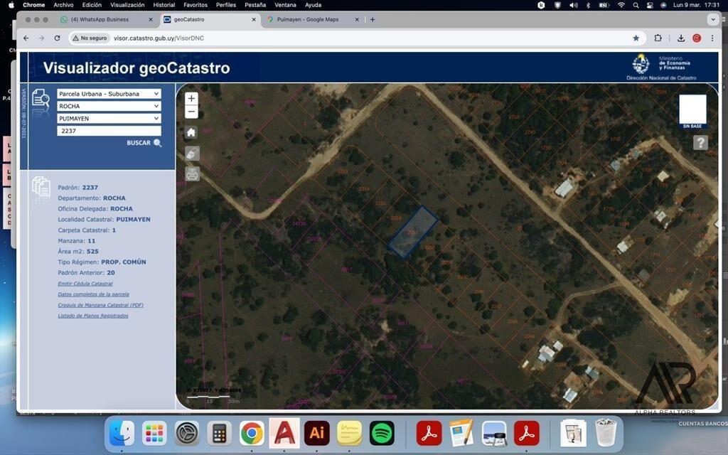 Terreno en venta de 525m2 ubicado en Puimayen