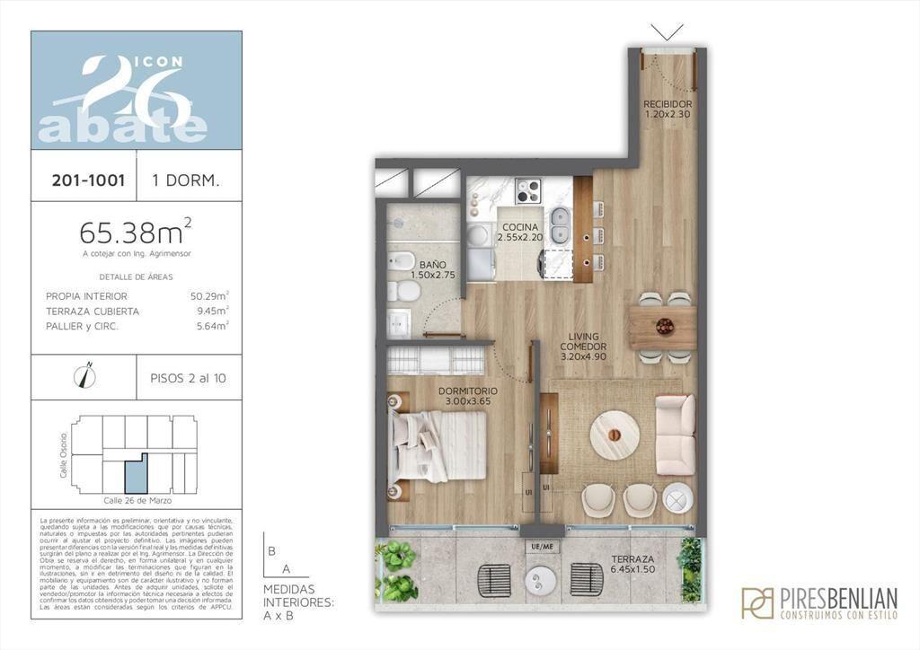 Venta apartamento 1 Dormitorio en Pocitos - Icon 26