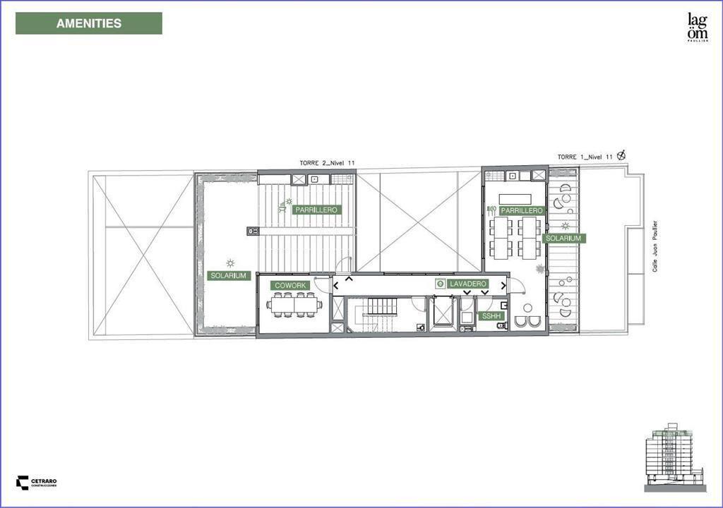 Apartamento monoambiente en venta en Cordón -301