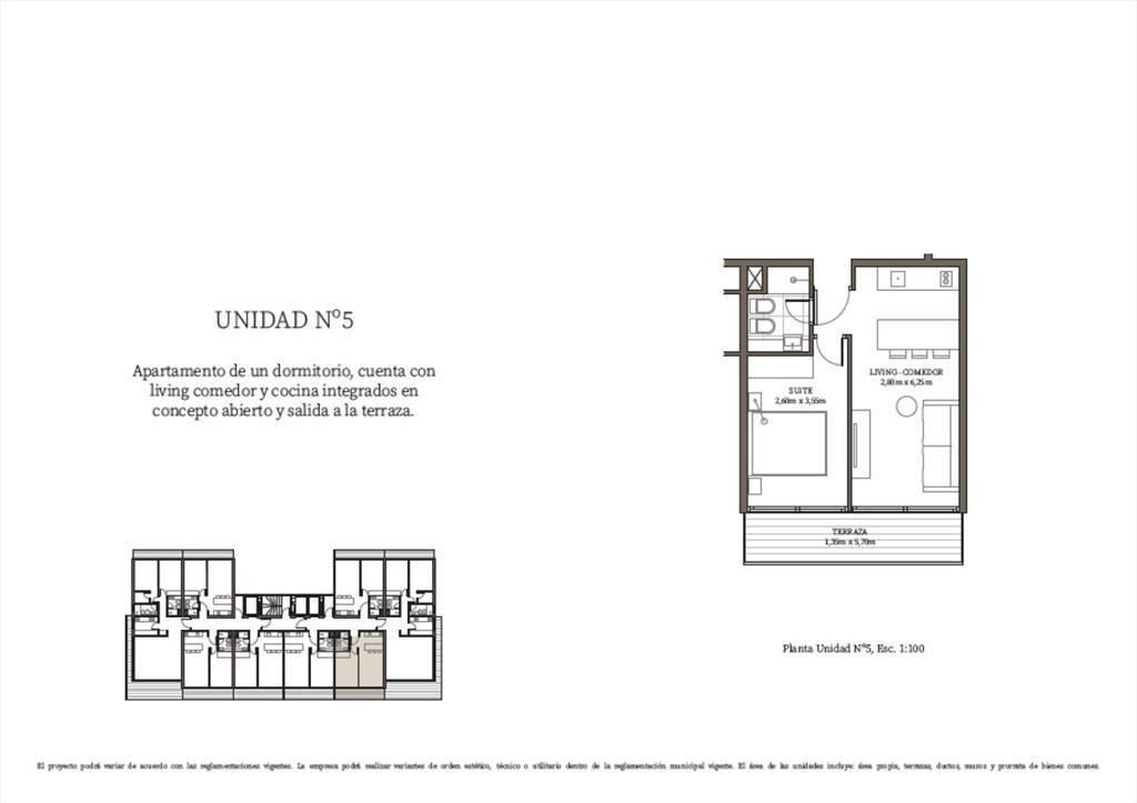Departamento de 1 dormitorio en Punta del Este,
