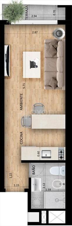 VENTA MONOAMBIENTE EN CORDÓN SUR