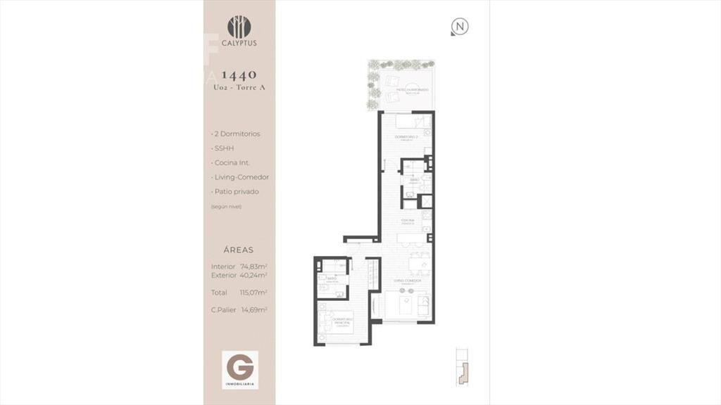 Venta de apartamento 1 dormitorio en Parque Batlle