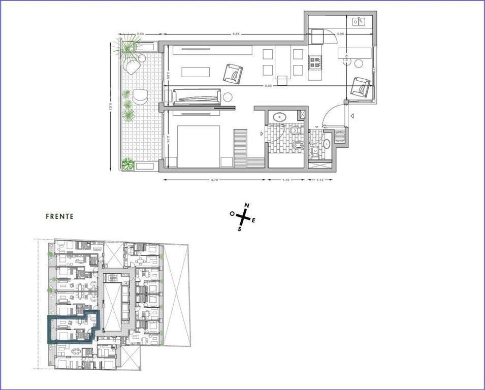 Apartamento de un dormitorio en venta en Pocitos - 105