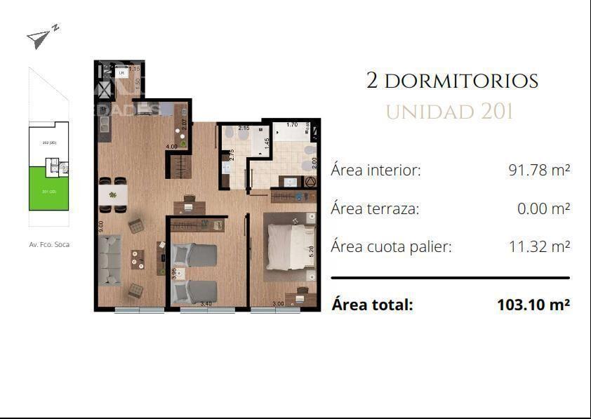 Venta Apartamento - Pocitos DELREY PROPIEDADES
