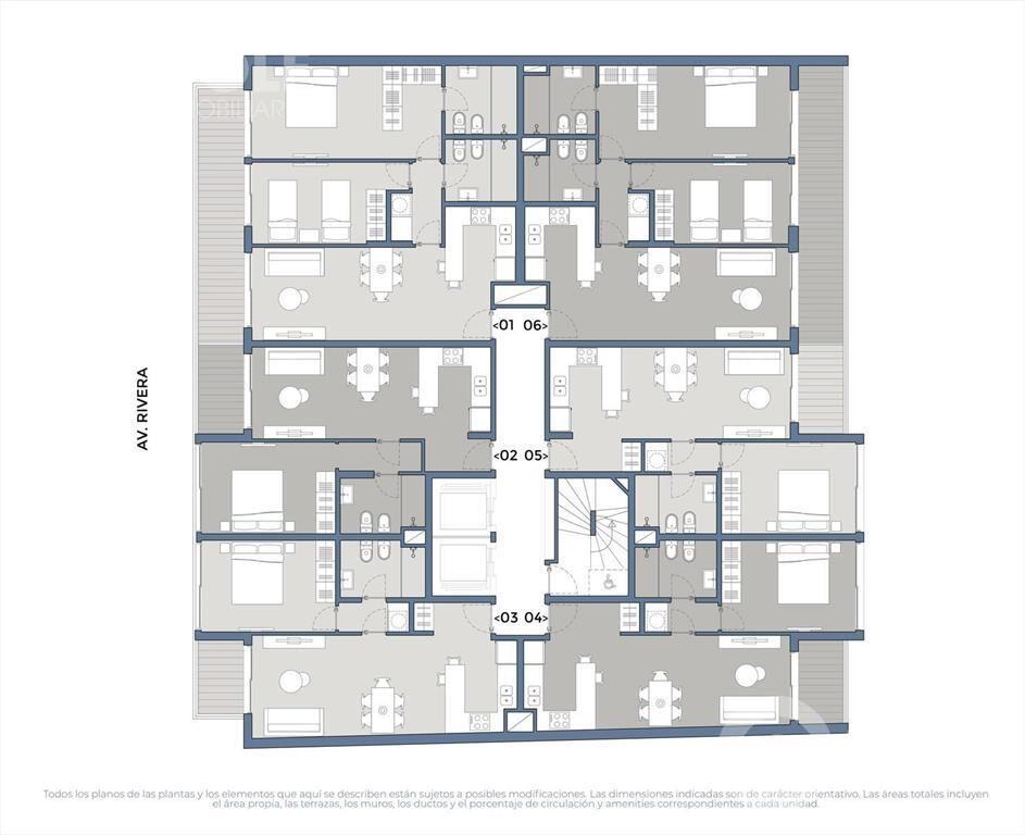 Venta de apartamento de 2 dormitorios en Pocitos