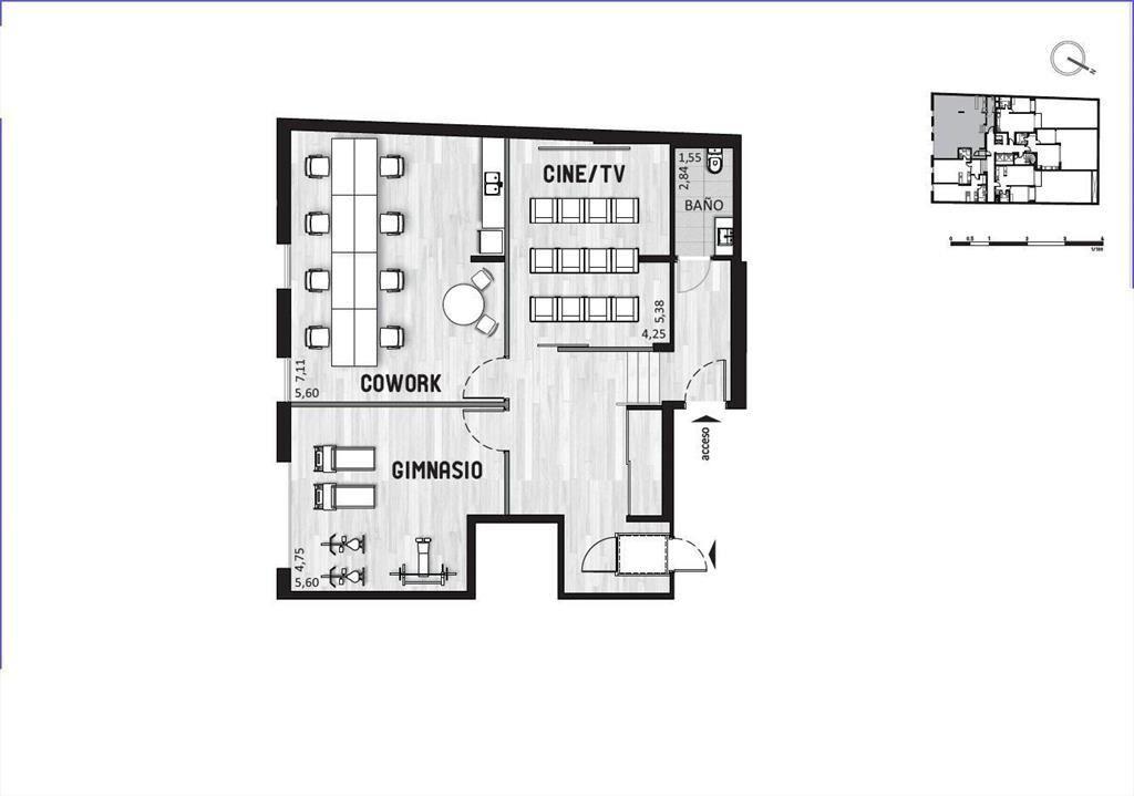 Apartamento de un dormitorio en venta en Cordón - 1002