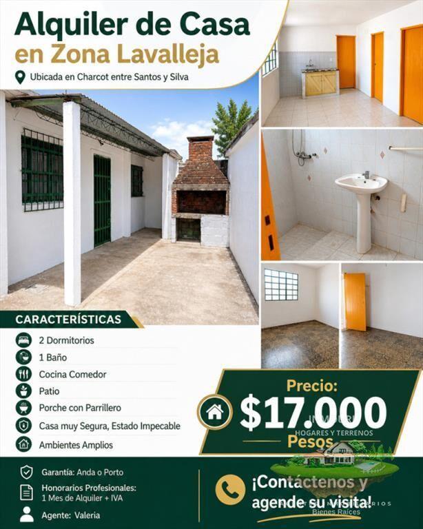 Alquiler de Casa en Lavalleja 2 Dormitorios