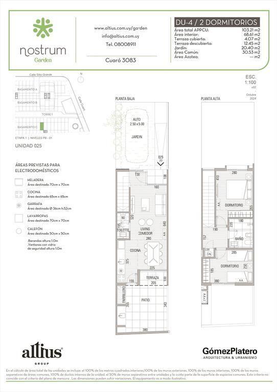 VENTA DUPLEX 2 DORMITORIOS NOSTRUM GARDEN