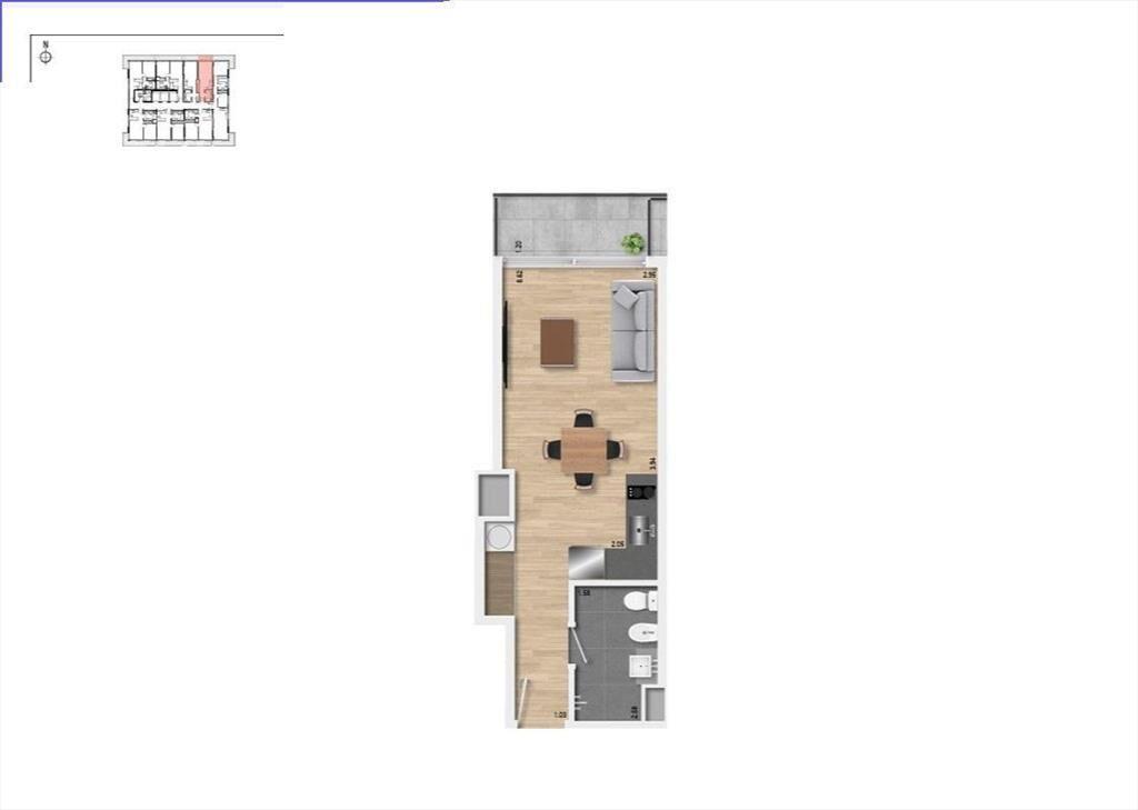 Apartamento monoambiente en venta en Buceo - 1705