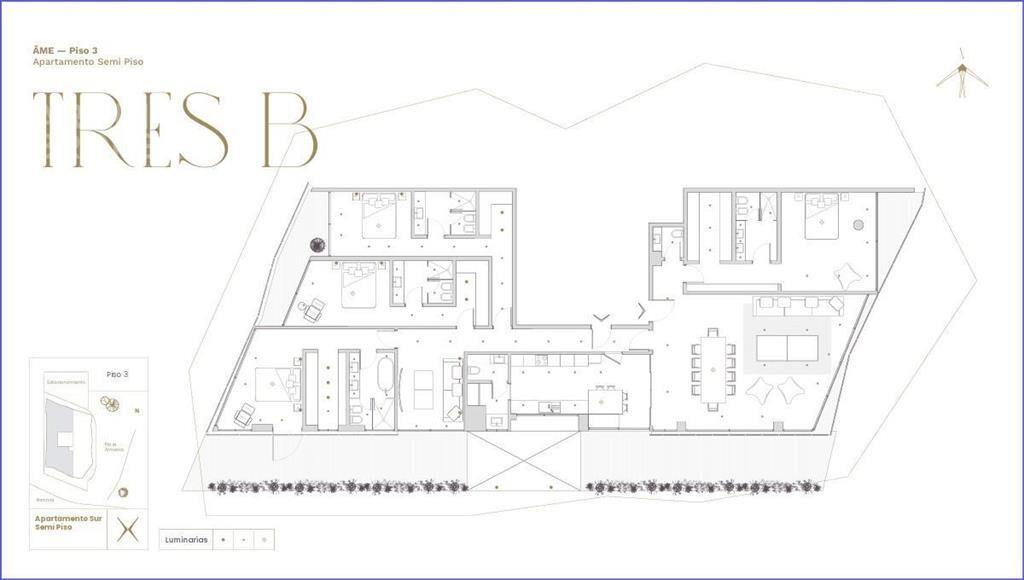 Apartamento de cuatro dormitorios y estar en venta en Puert