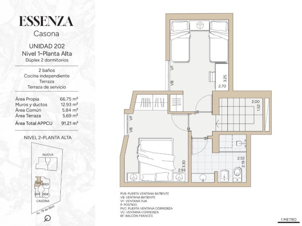 Venta apartamento 2 dorm en Prado, 19 de Abril y Agraciada