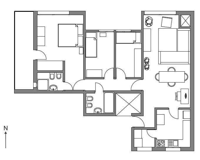Apartamento En Venta 3 Dormitorios 2 baños en Parque Rodo