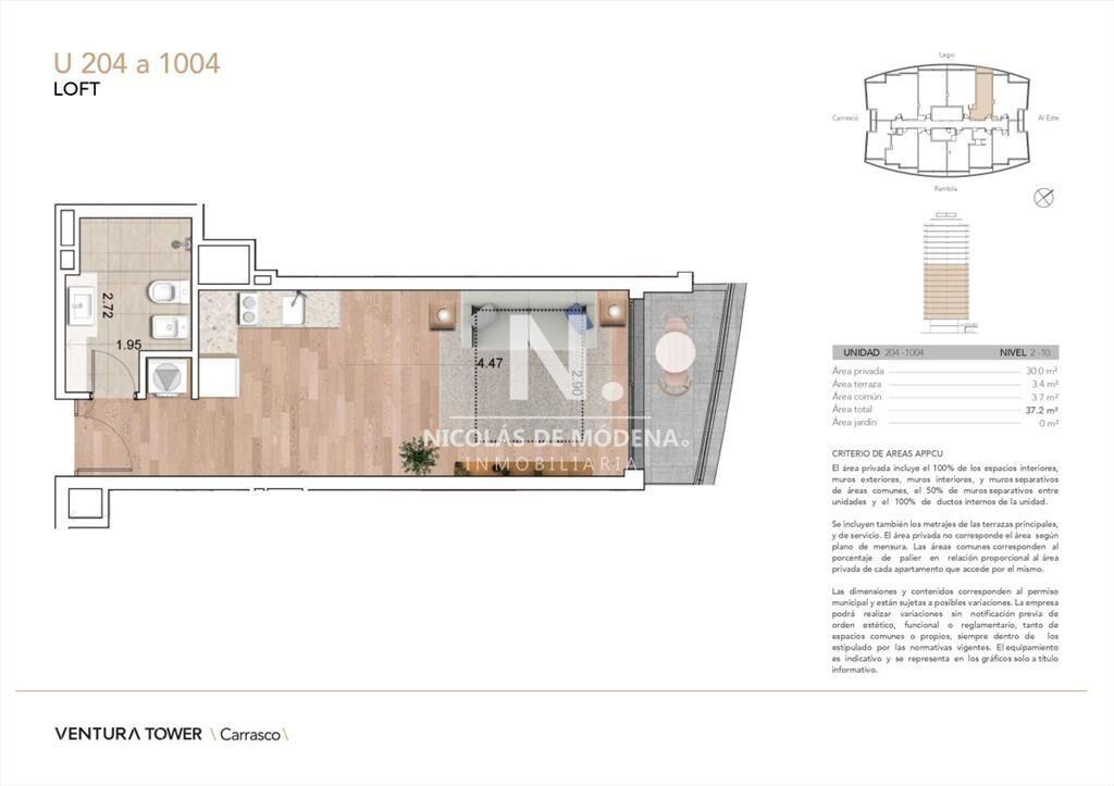 Venta Apto de 1 Dormitorio En el Corazon de Barra