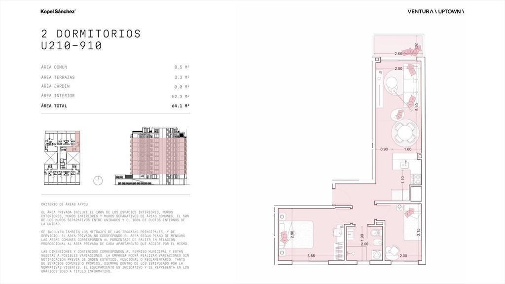 Venta Apartamento 2 Dormitorios en Cordon