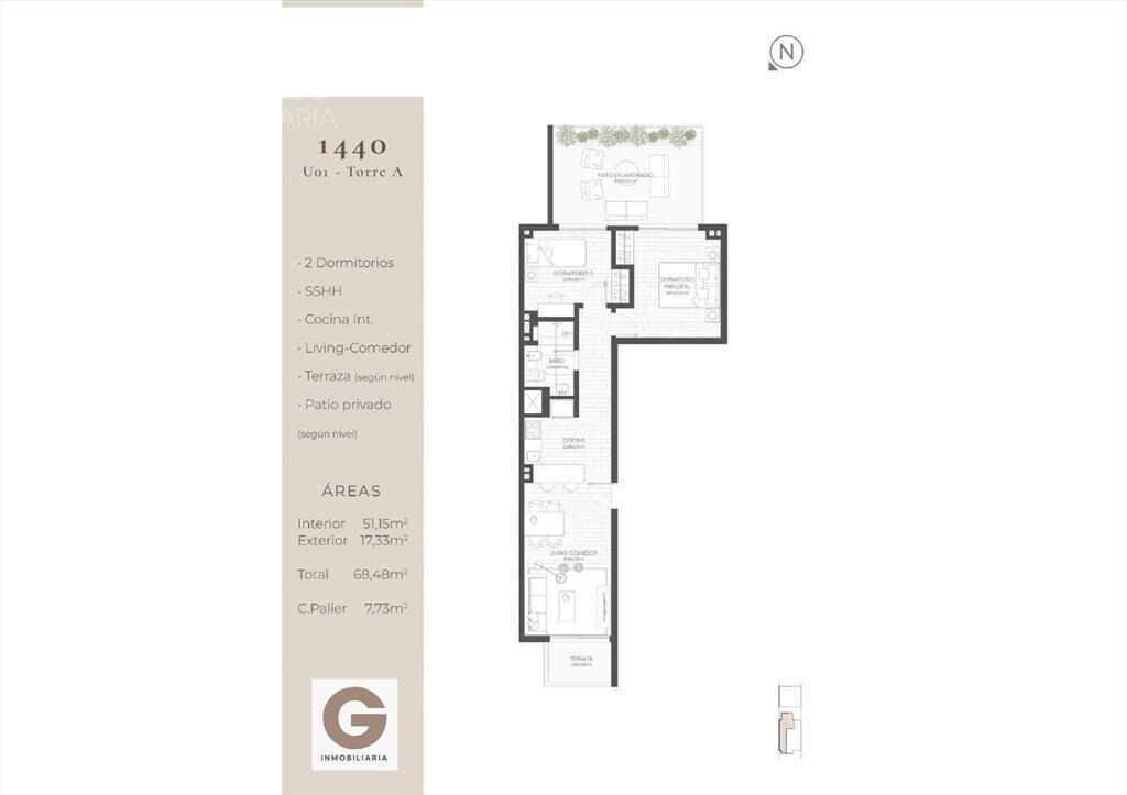 Venta de apartamento 2 dormitorios en Parque Batlle