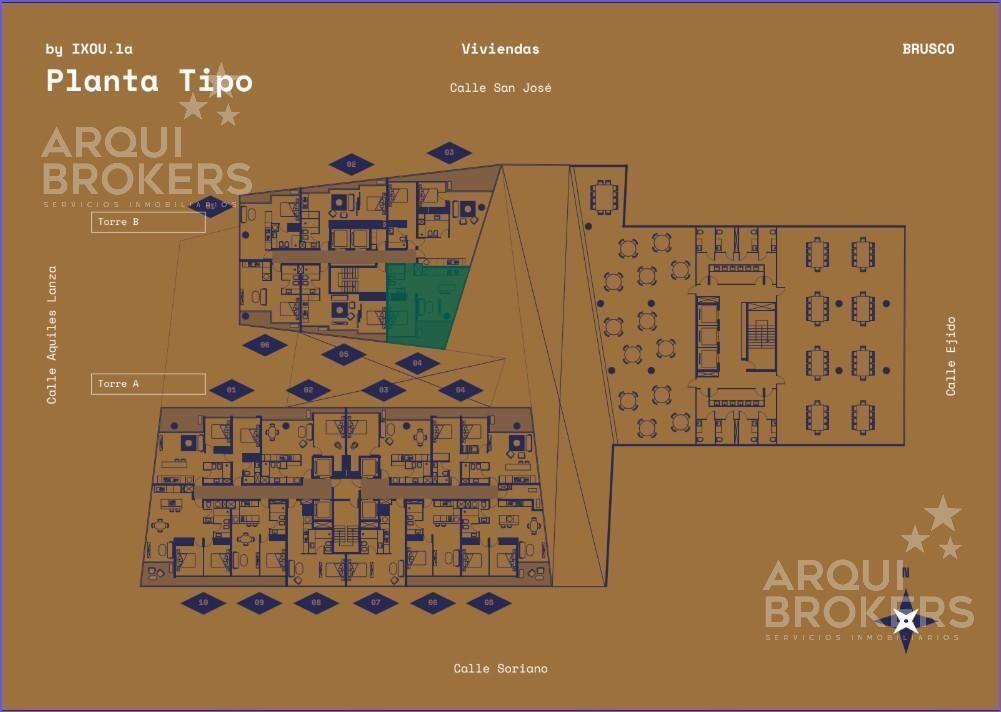 Apartamento de 1 dormitorio en venta en Centro - 1104B