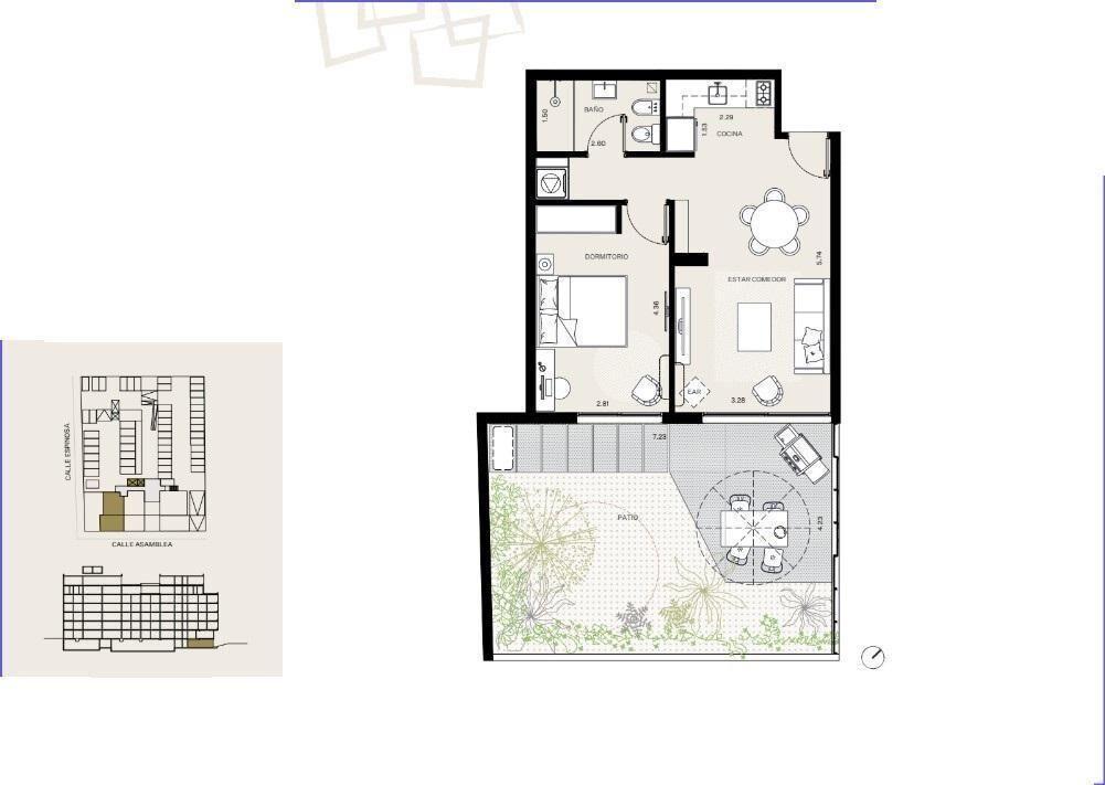 Apartamento de un dormitorio en venta en Buceo - 001