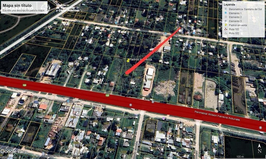 Predio sobre Ruta 102 kM 23.500 apto Logística!