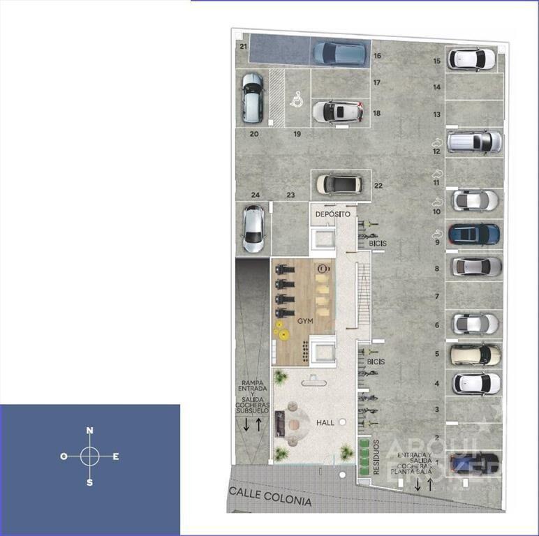 Apartamento de dos dormitorios en venta en Cordón - 205