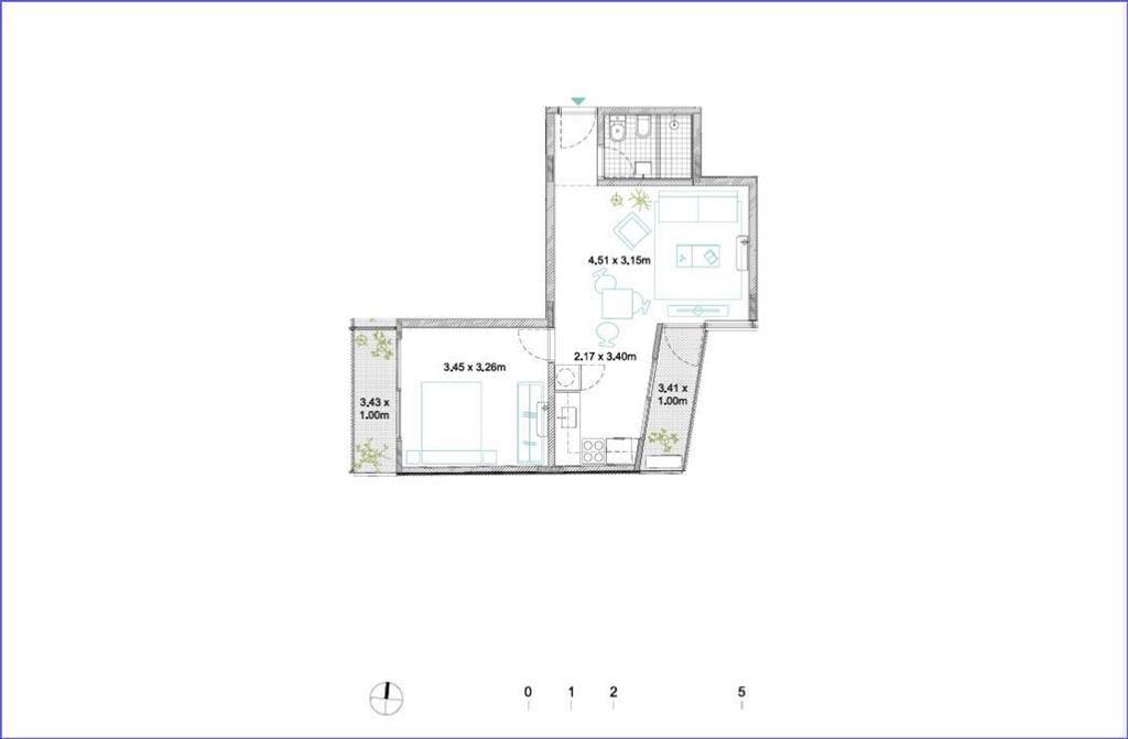 Apartamento de un dormitorio en venta en Palermo - 302