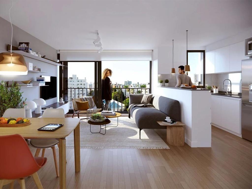 Venta de apartamento de 1 dormitorio al frente con terraza,