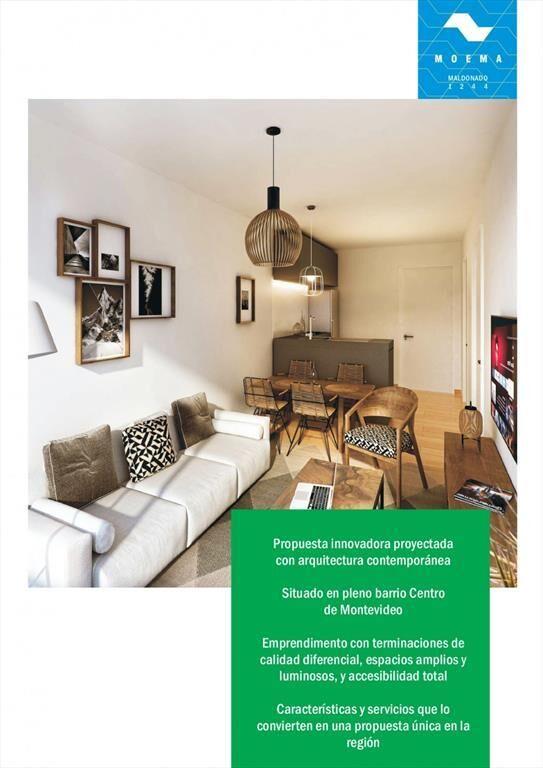 Venta apartamento 1 dorm en Centro, Maldonado y Quijano