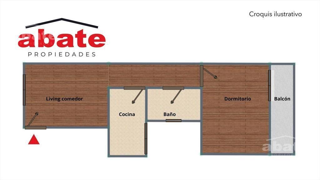 A pasos de la rambla, 1ero x Escalera, 1 dormitorio Balcón