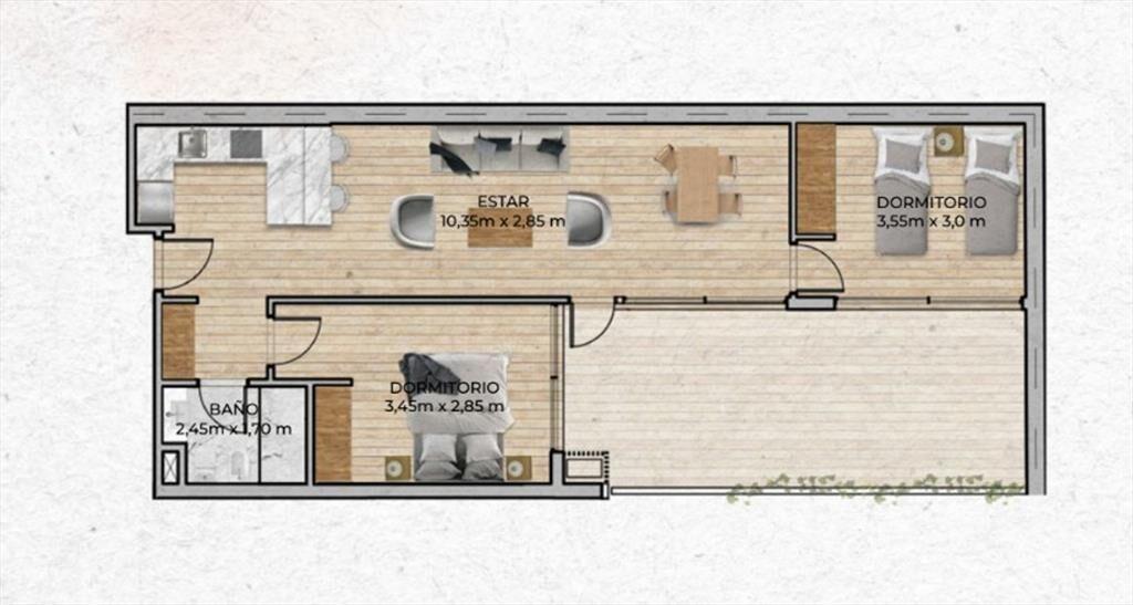 VENTA Apartamento CENTRO 2 dormitorios con balcón