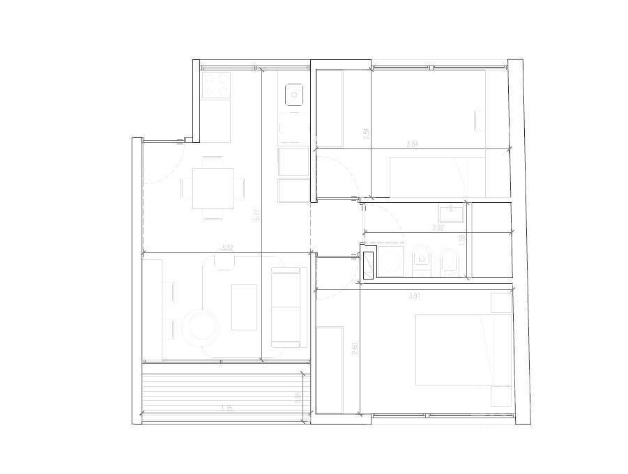 Venta apartamento dos dormitorios en La Blanqueada- 209