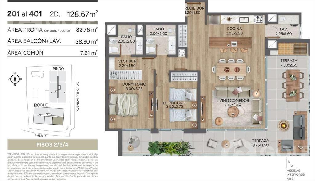 Venta apartamento en Barrio Parques - Carrasco Norte CASA P