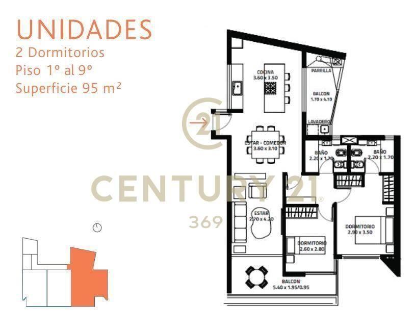 Venta apto PUNTA CARRETAS 2 dor - 2 Balcones y parrilero ...