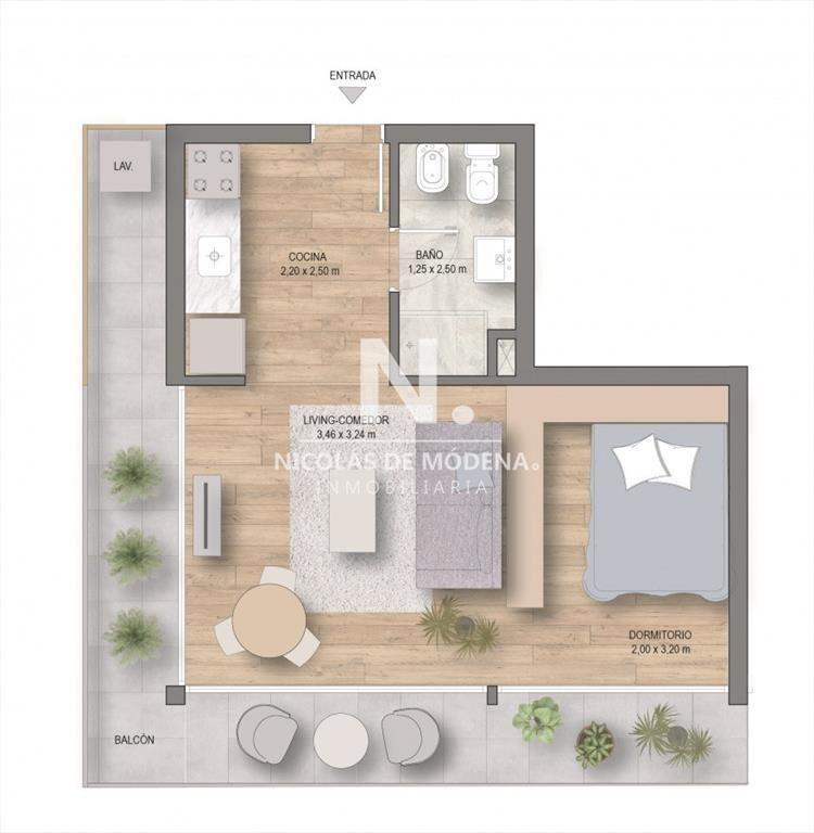 Apartamento Monoambiente