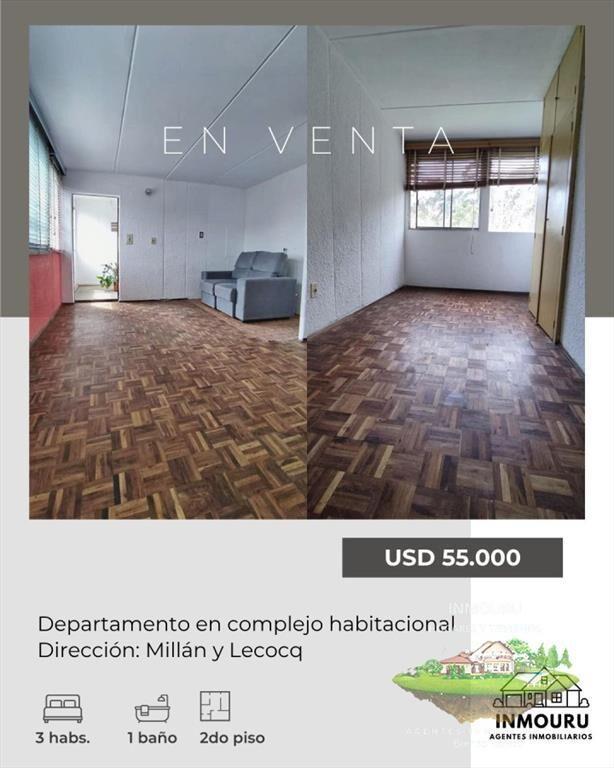 Se vende apartamento de 3 dormitorios, Conciliación