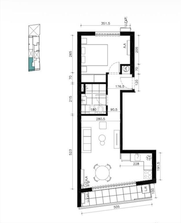 Venta apartamento 1 dormitorio en Cordón