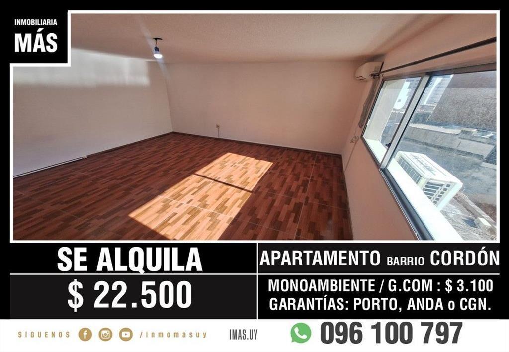 Apartamento Alquiler Monoambiente Montevideo iMas.uy MA...