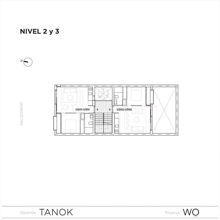 Venta apartamento 1 dorm en Palermo, Maldonado y Trueba