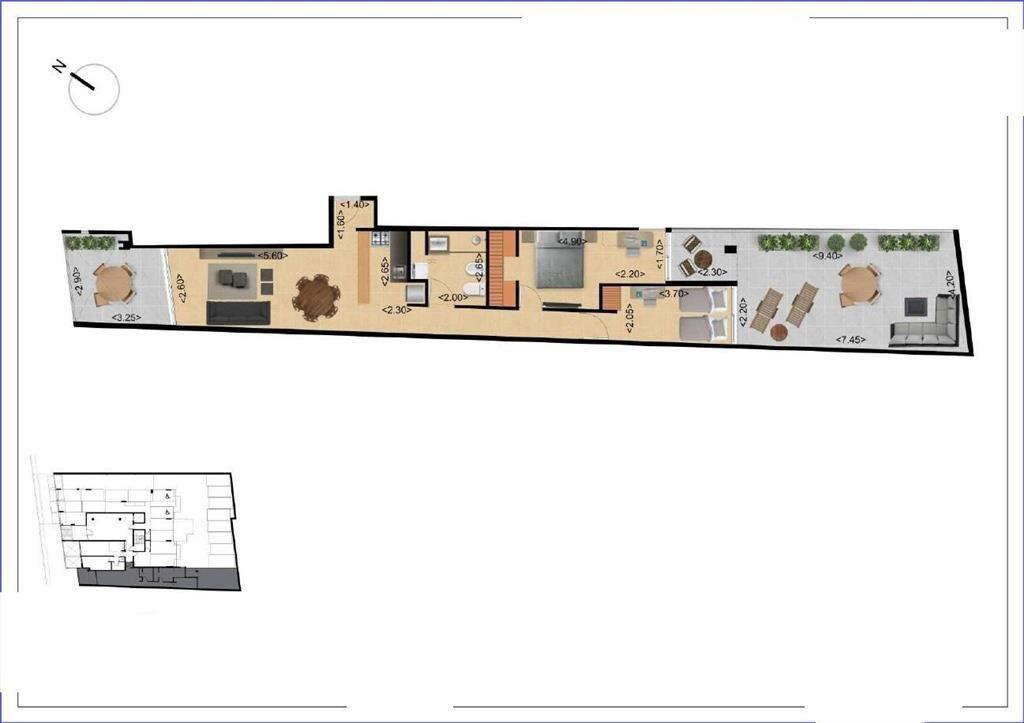 Apartamento de dos dormitorios en venta en Tres Cruces - 00