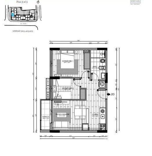Vendo apartamento de 2 dormitorios con vista hacia la Rambl