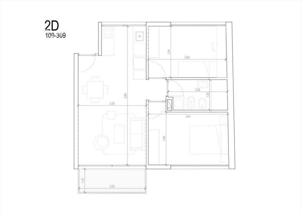 Venta Apartamento 2 Dormitorios en La Blanqueada, Montevide