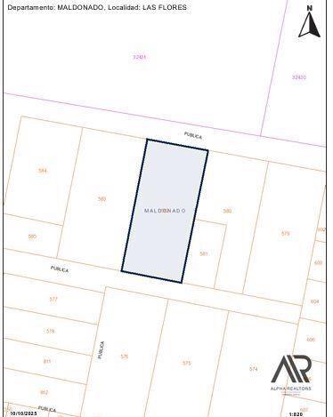 Terreno en venta de 1987m2 ubicado en Balneario Las Flores