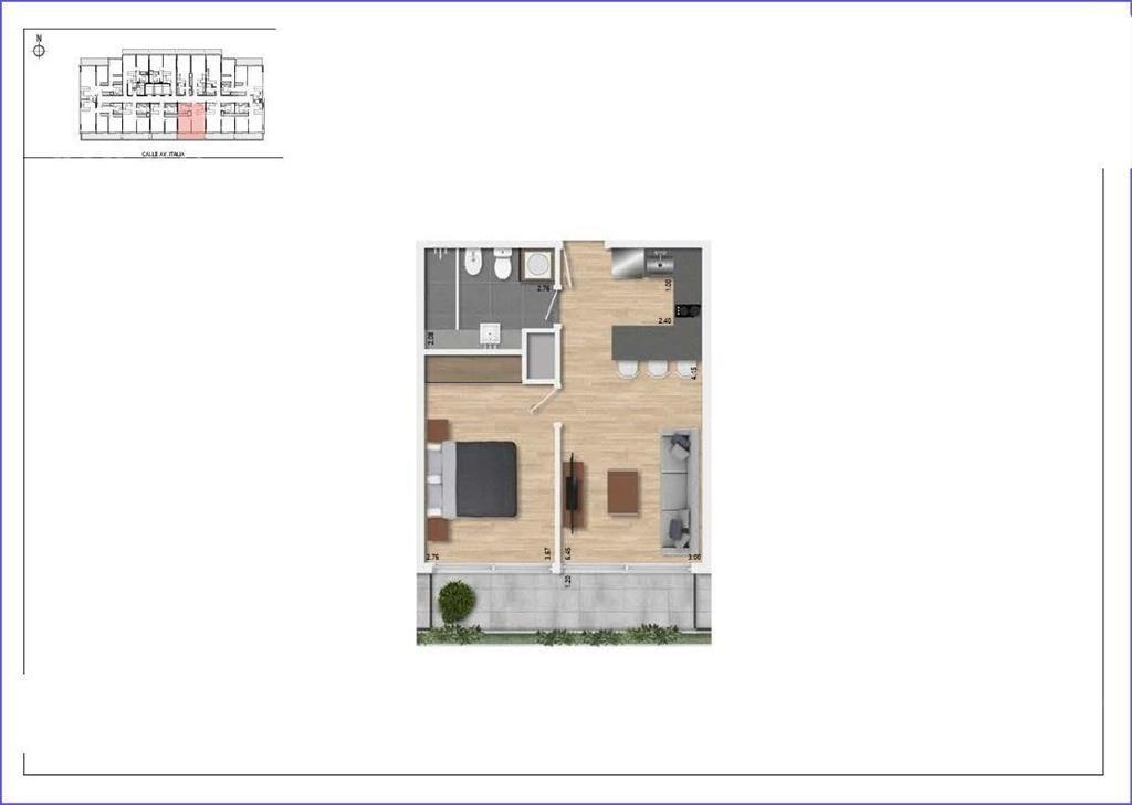 Apartamento de un dormitorio en venta en Buceo - 204