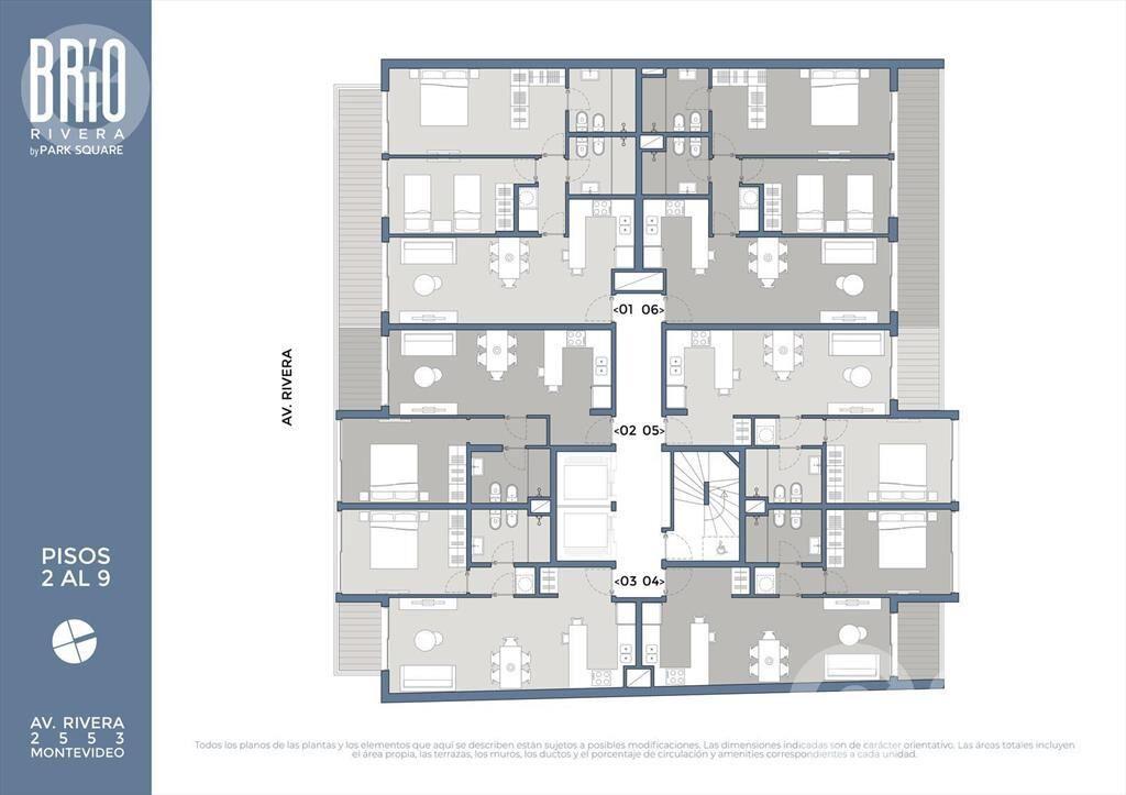 Venta de apartamento de 1 dormitorio con terraza en Pocitos
