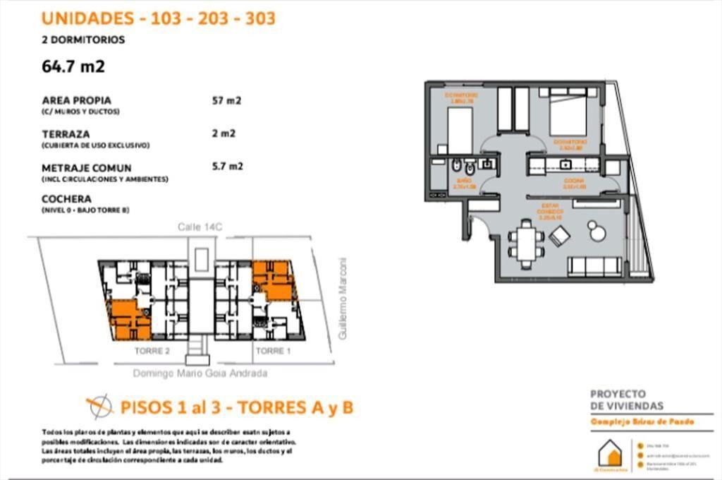 Venta Apartamento con piscina. Brisas de Pando